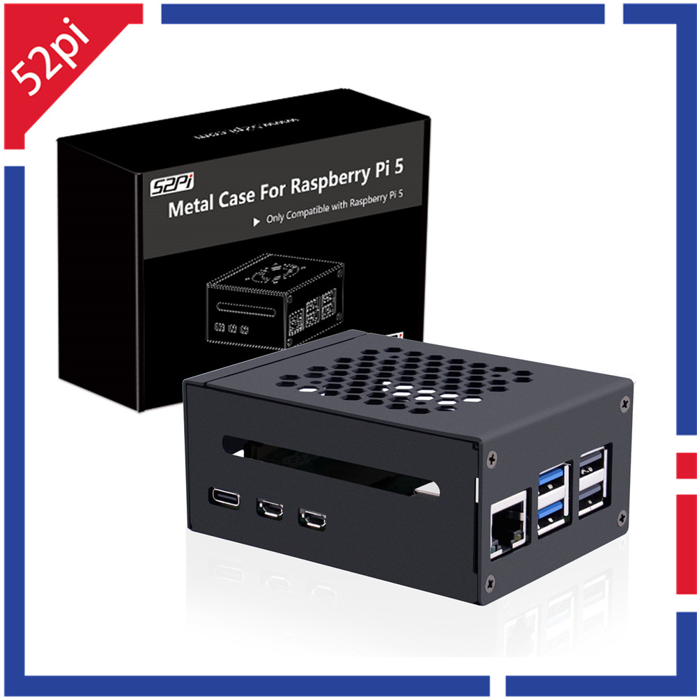 52Pi Raspberry Pi 5 금속 케이스 N04 - Argon One V3 M.2 Nvme Case 리뷰 및 가격