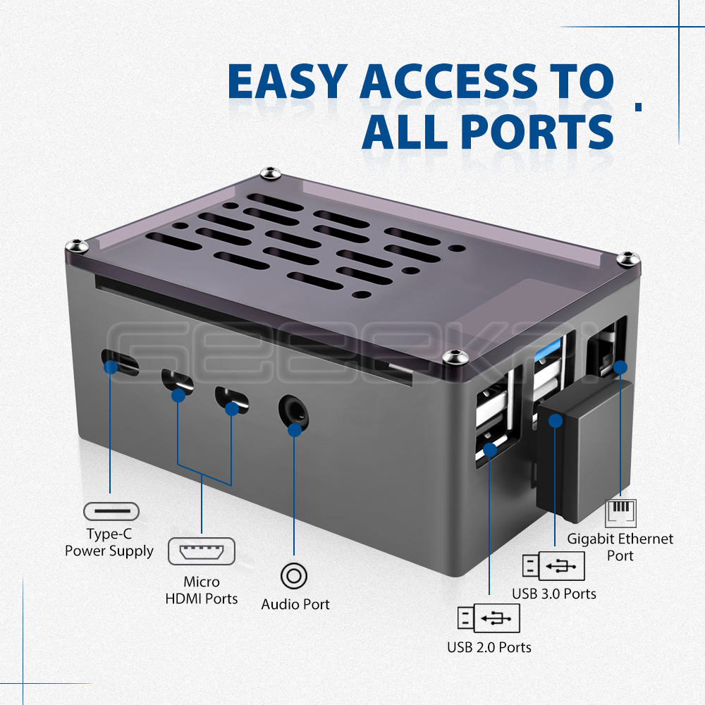 GeeekPi 알루미늄 벽돌 케이스 M.2 SATA S - Argon One V3 M.2 Nvme Case 리뷰 및 가격